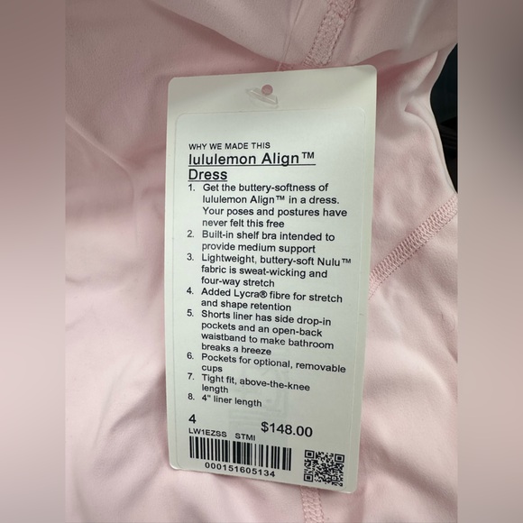 LuluLemon Align™ Dress in Strawberry Milkshake - Picture 7 of 9